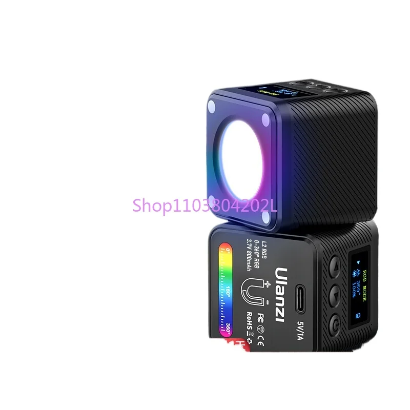 

L2 Mini Cob Full Color RGB Fill Light Mobile Phone Photography Vlog Food Hand-Made Still Life Close-up GoPro Sports Camera