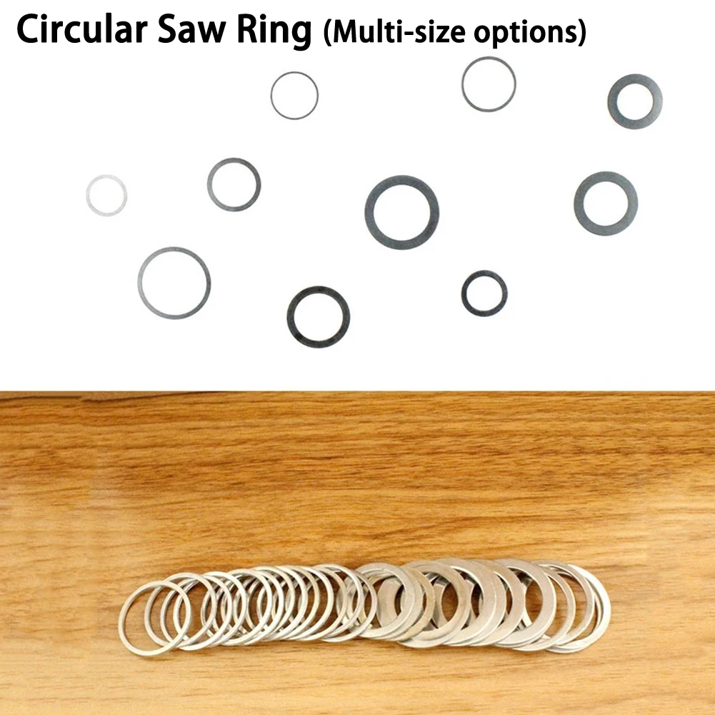 Circular Saw Blade Ring Reducting Ring, Conversão Anel, Disco De Corte, Ferramentas De Madeira, Arruela De Corte, 20mm, 22mm, 25.4mm, 30mm, 32mm, 35mm