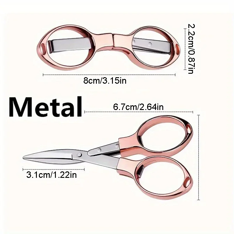 3 قطعة مقص قابل للطي المحمولة سكين الكربون الصلب خيط صنارة الصيد أدوات القطع مقص التطريز الصغيرة متعددة الوظائف #2