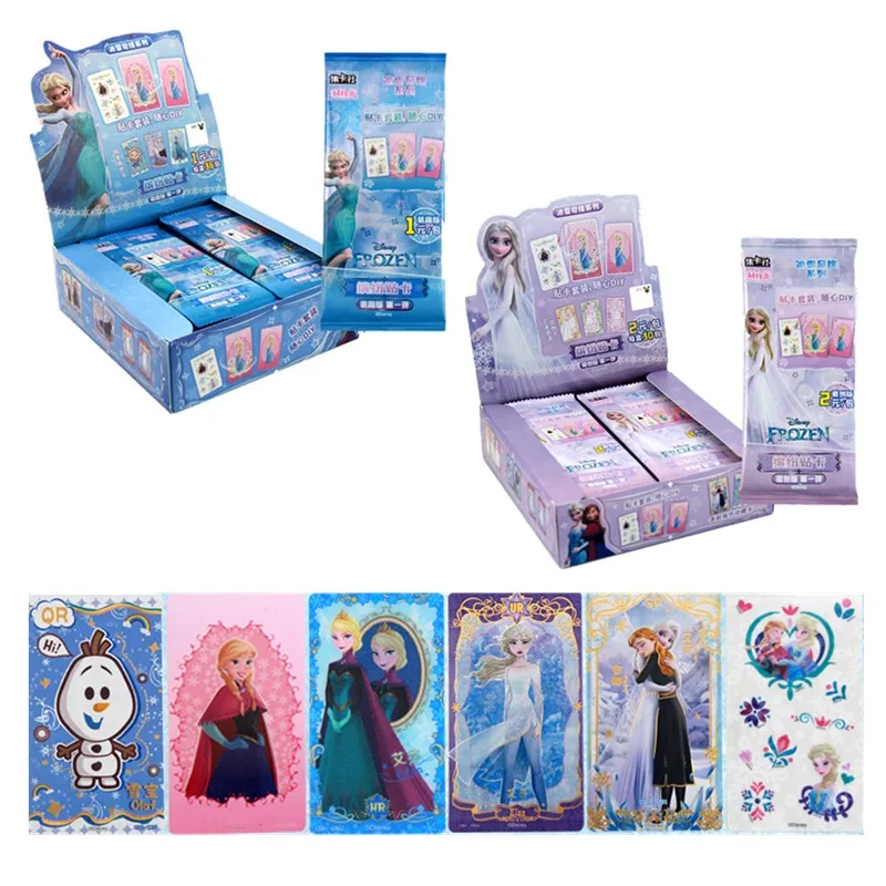 Card Fun Frozen The Snow Queen Ledeno Kraljestvo Card Elsa Anna Princess Anime Movie Character Collection Cards Toy Gifts