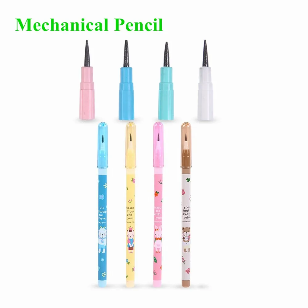M&G Multi Point Pencils Non-sharpening Auto Mechanical Pencil Push-A-Point Strong Pencil Lead for School Supplies IELTS Use 4PCS