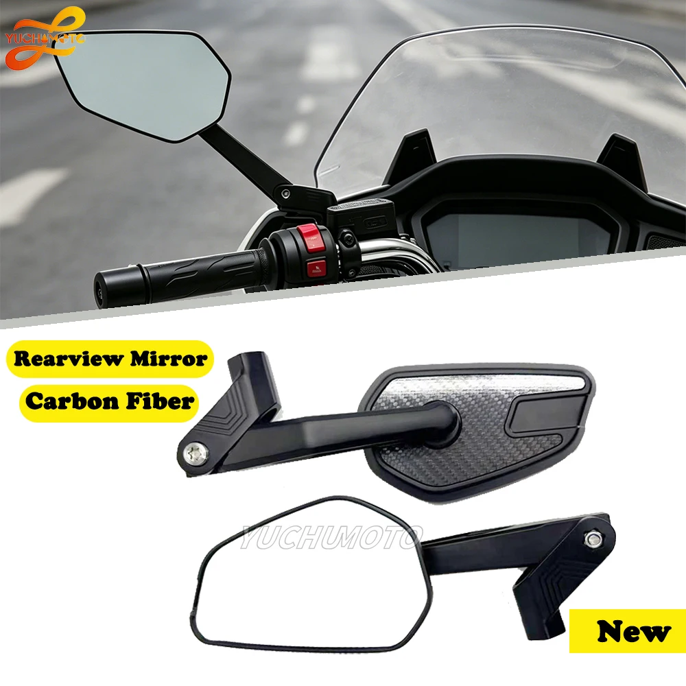 Carbon Fiber new Fit FOR F450GS C400X C400GT Motorcycle Desert X mirror CNC Side NEW Mirror rearview Mirrors