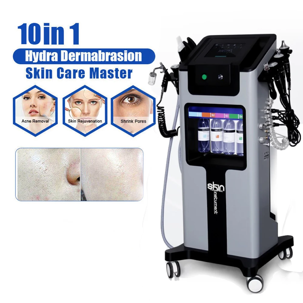 Hydro DermDelhi-Machine de beauté 10 en 1, lifting du visage, livres profonds, Aqua Peeling, soins de la peau, appareil SPA