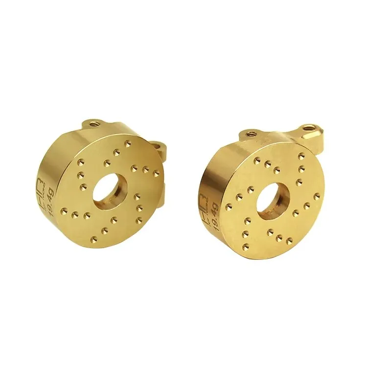 Hot Racing heavy duty brass TRX 1/18 front steering bearing knuckles (steering blocks) for TRA TRX4 1/18
