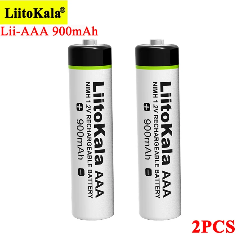 LiitoKala Original AAA 900mAh 1.2V akumulatory NiMH akumulator do latarki, zabawki, pilot zdalnego sterowania