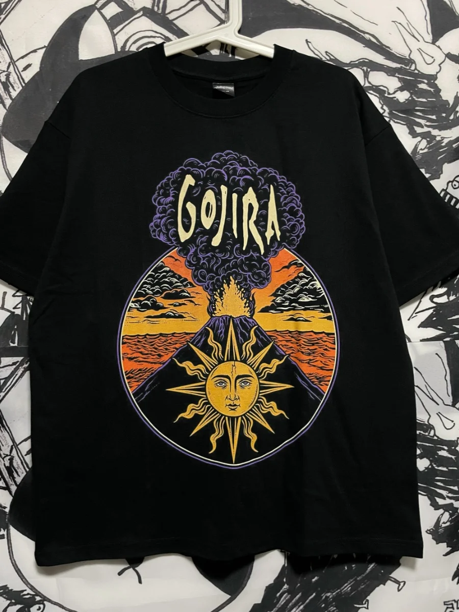 French GOJIRA Band Metal Cotton Short-sleeved T-shirt 2024 Popular New Style Men and Women with The Same Four Seasons