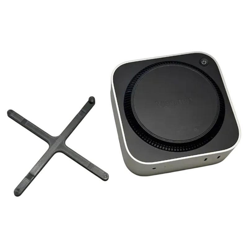 Mini Computer Holder Desktop PC Simple Stand Bracket For Mac Mini M4 2024 Power Button Base