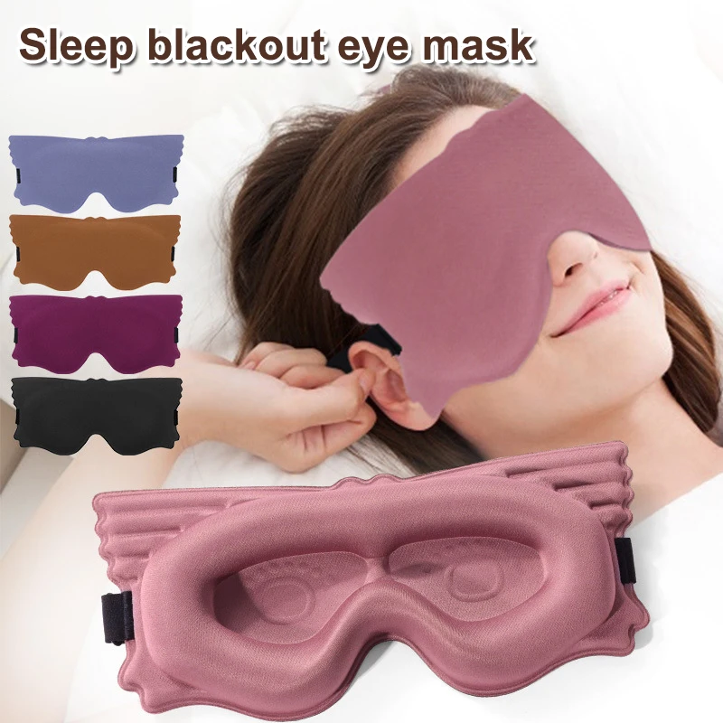 3D Sleeping Mask Block Out Light Sleep Mask For Eyes Soft Sleeping Aid Eye Mask For Travel Eyeshade Night Breathable Sleep Mask