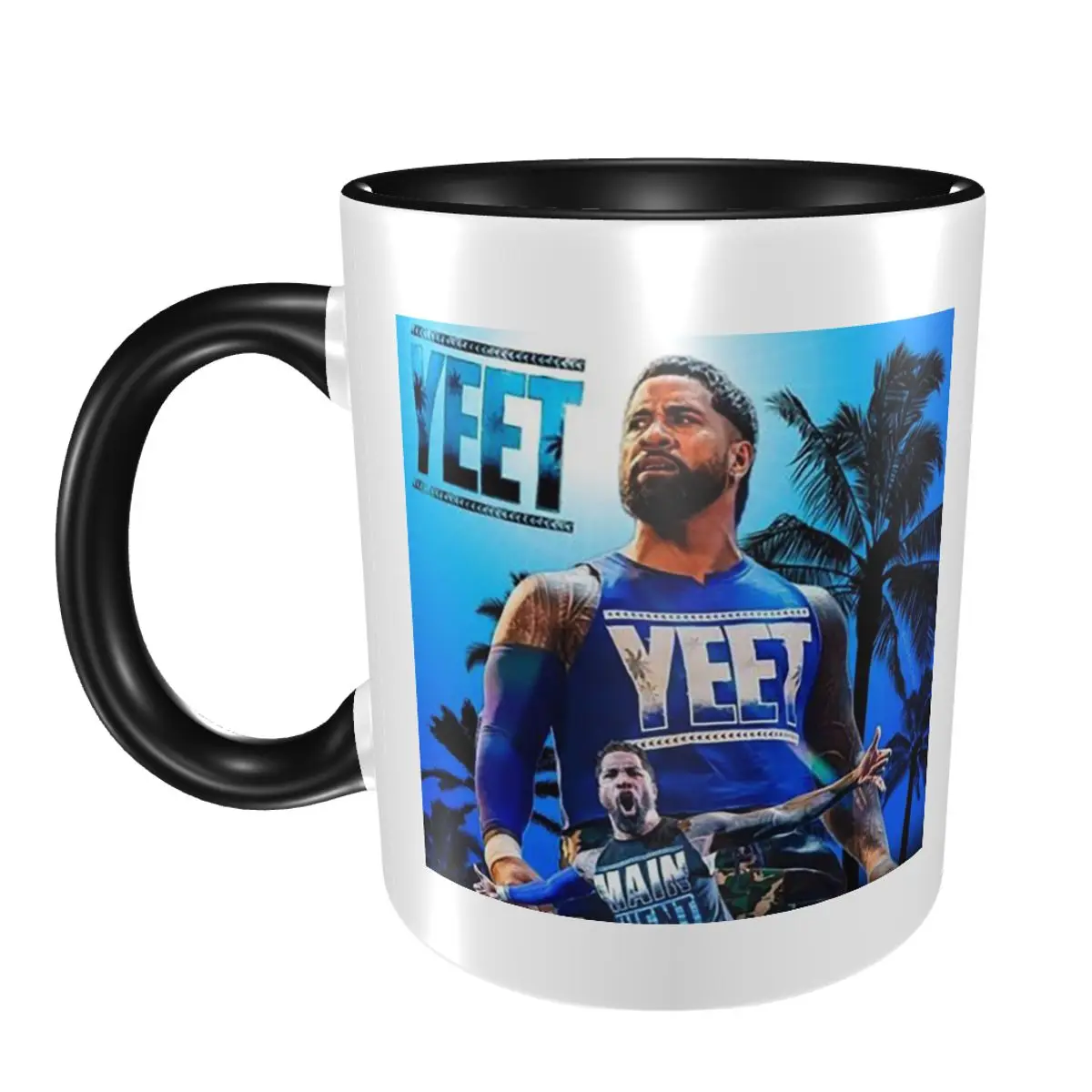 

Jey Uso Yeet Vintage Graphic Printed Mug Funny Ceramic Coffee Cups Tea Mugs Milk Cup Drinkware Gift for Friends