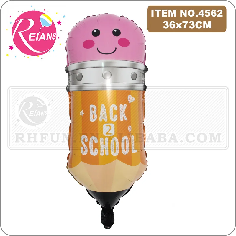 Crayon Box Pencil Foil Balloons Schoolbag Graduation Helium Ballon Learning Birthday Party Decor Start Back to School Globos