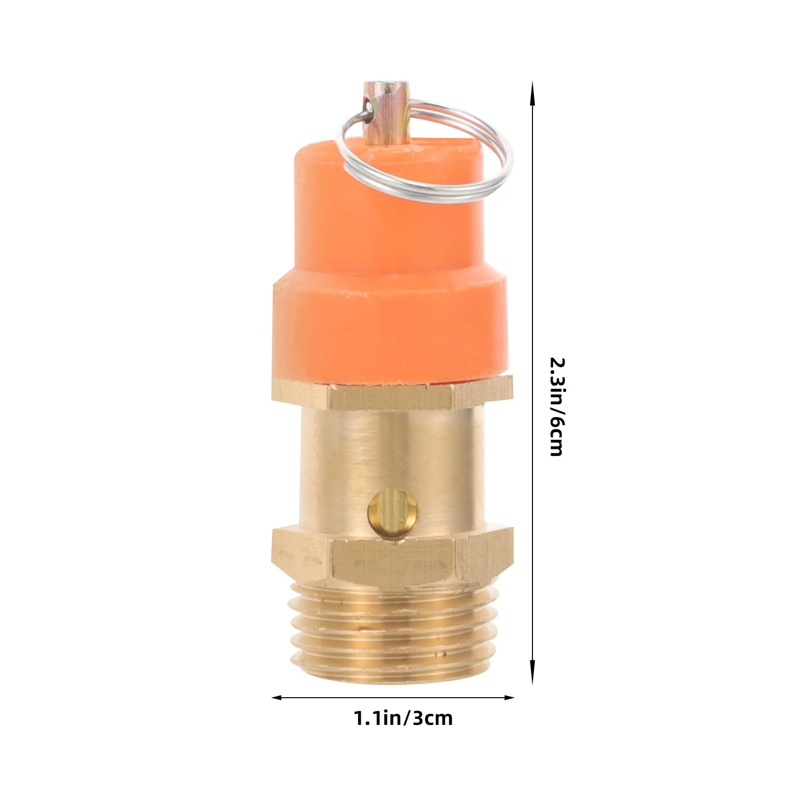 

2Pcs Air Compressor Safety Valve Spring Loaded Pressure Relief Valve for Air Tank Protection Workshop Factory Construction
