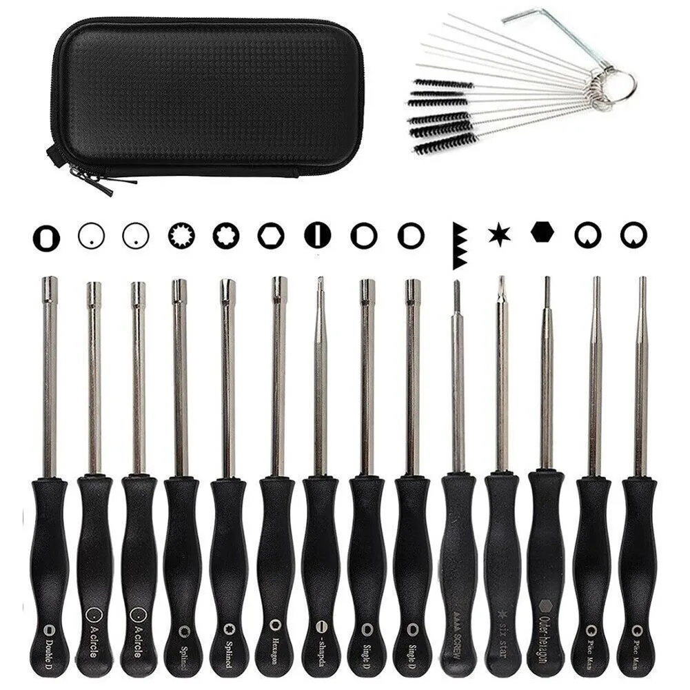 

14PCs Carburetor Screwdriver Adjustment Cleaning Brush Tool Set Kit For 2-Cycle Small Engine Trimmer Weedeater Chainsaw