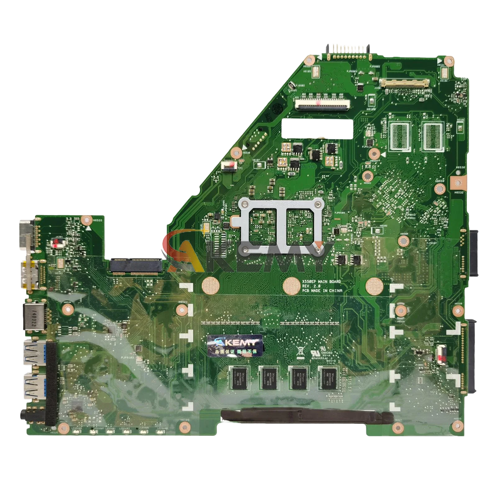 Placa base para ordenador portátil X550EA para ASUS VivoBook X550EP X550EA Y582E F550WE Y581E X552W X552EP X550E con CPU A4 A6, envío rápido