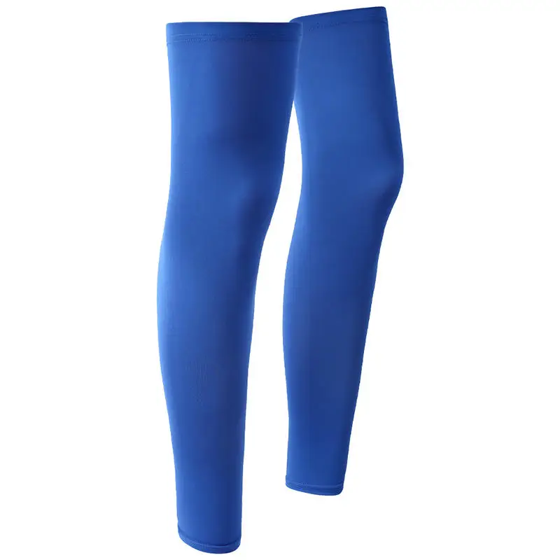 1 pièces SUmmer Anti-uv Protection solaire cyclisme jambe manches soie glace respirant couverture vélo course vtt jambe manchon pour homme femme
