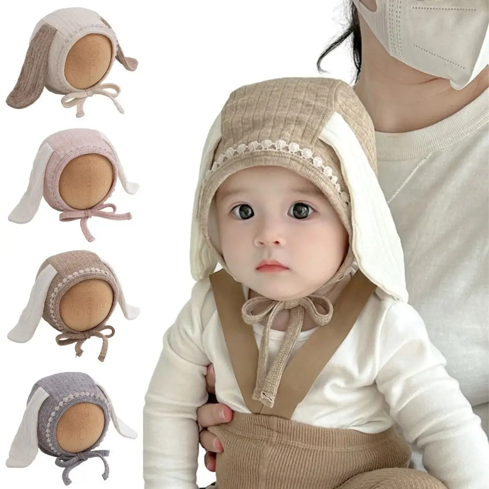 

Korean Cute Baby Ear Protection Hats Sweet Soft Baby Fetal Cap Breathable Windproof Warm Kids Hats Boys Girls