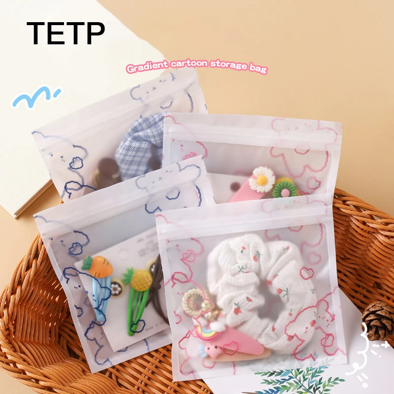 

TETP 50Pcs Ziplock Bag With Claer Window Handmade Candy Lollipop Chocolate Macarons Packaging Favors DIY Headdress Bracelet Pack