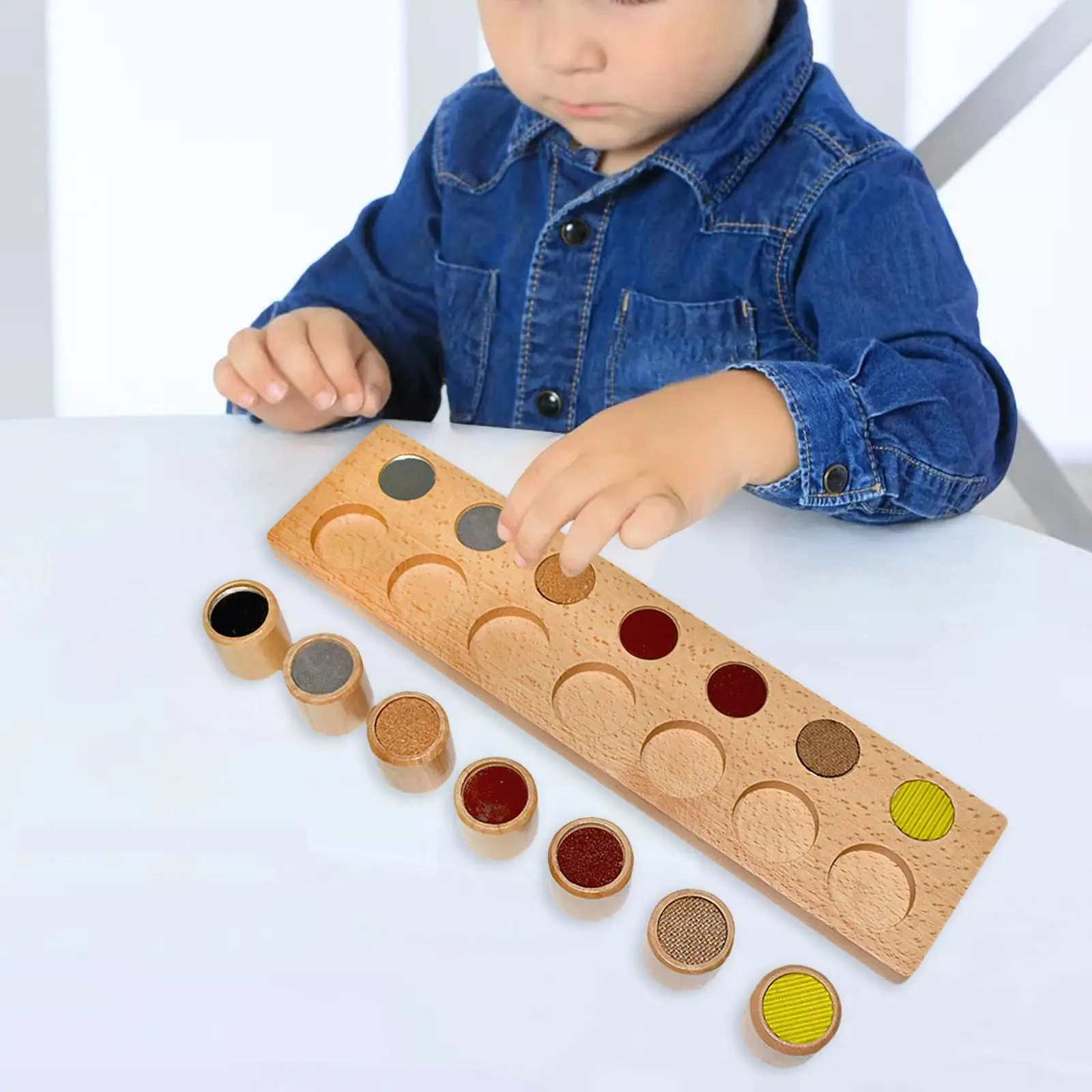 

Montessori Touching Board Interactive Toy Montessori Board Sensory Tool