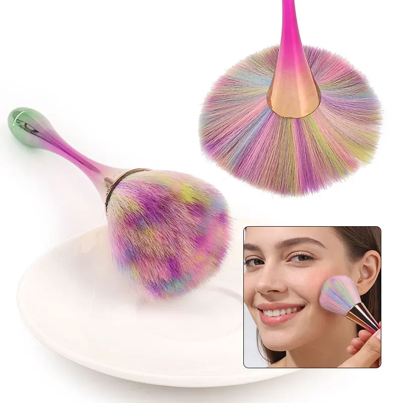 Pędzel do pudru sypkiego, duży pędzel do rozświetlacza, pędzel do różu, miękkie włosie, pędzel do pudru utrwalającego makijaż, narzędzia kosmetyczne
