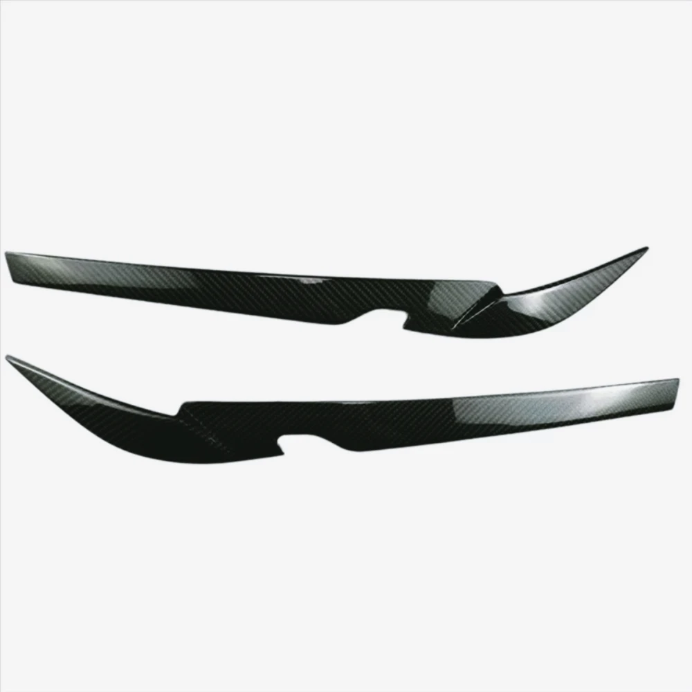 ZF-F Para BMW 5 Series G30 G38 2021-2023 Compatible con faro delantero de coche pegatina embellecedora de fibra de carbono ceja