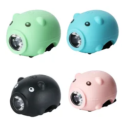 Bicycle Lights USB Rechargeable Bike Lights Cycling Accessories Piggy Headlight - For Any Bicycle Accessories