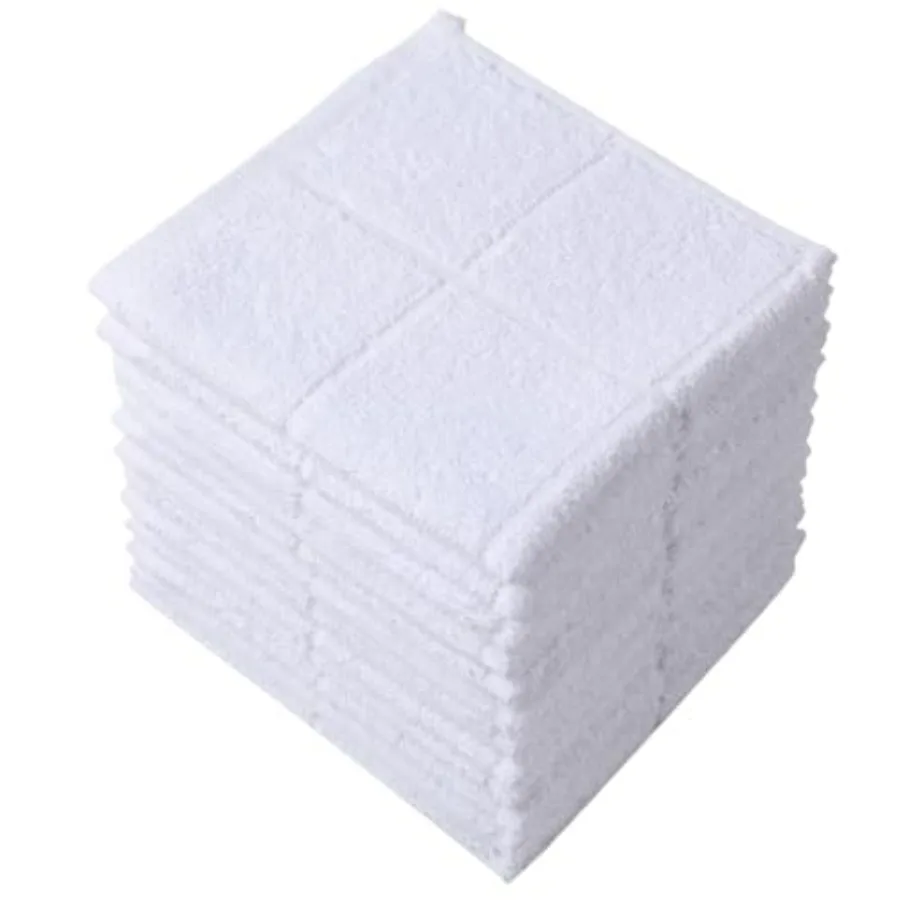 

Dishcloths Kitchen Highly Absorbent Dish Rags 100% Cotton Dish Cloths for Washg Dishes, Cleang 11 x 11 ch, 12 pcs