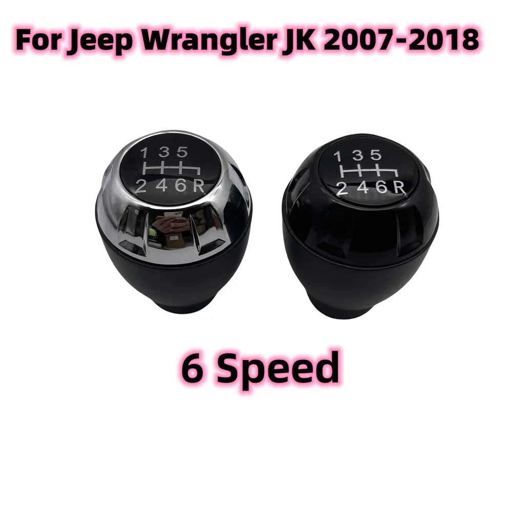 6 Speed Manual Gear Shift Knob Lever Shifter 68085312AB Gear head For Jeep Wrangler JK 2007 2008 2009 2010 2011 2012 2013-2018