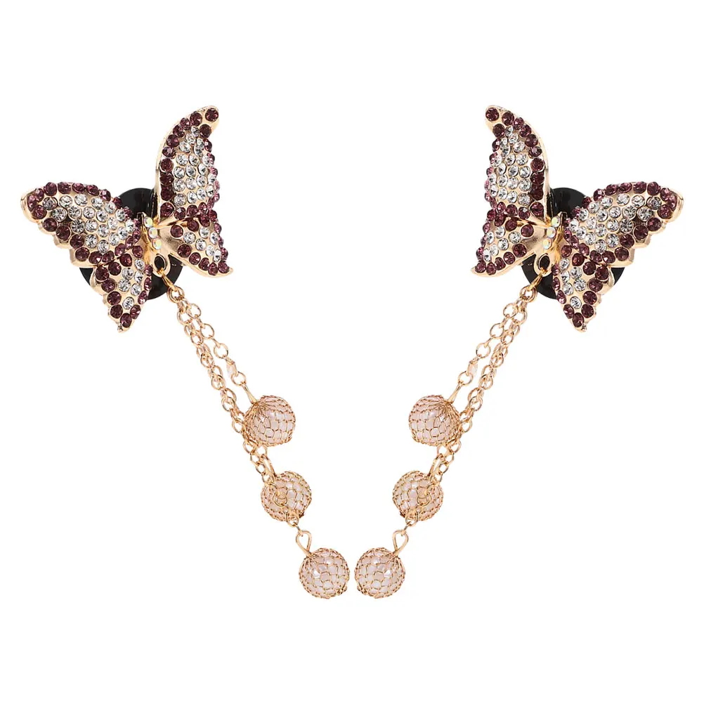 

2pcs Sparkling Butterfly Car Aromatherapy Vent Clip Fragrance Diffuser Air Conditioning Outlet Clamp Odor for Women