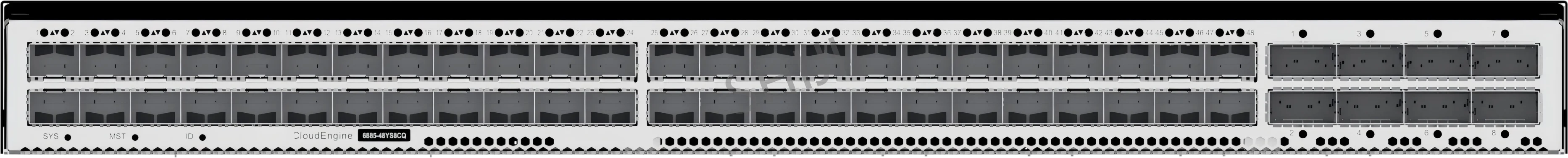 CloudEngine CE6881H-48T6CQ-B Wysokowydajny przełącznik centrum danych 02354VNS Przełączniki sieciowe