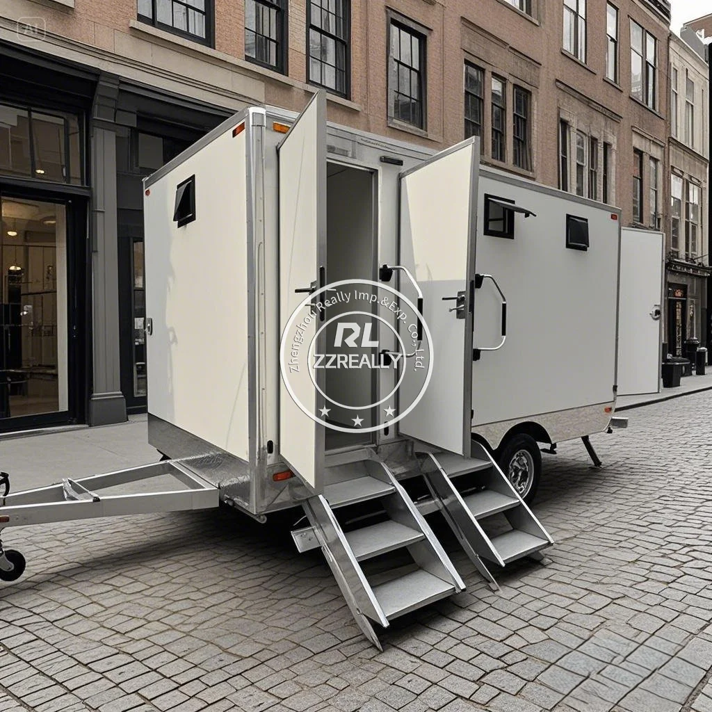 

2025 NEW Hot Sale Mobile Outdoor Luxury Portable Bathrooms Trailer Portable Mobile Toilet for Sale