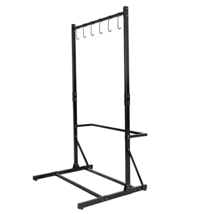 ชั้นวางจักรยานสำหรับโรงรถ ชั้นวางจักรยานแบบตั้งพื้น รองรับจักรยานได้สูงสุด 5 คัน ชั้นวางจักรยานเหล็กแข็งแรงทนทานสำหรับโรงรถและบ้าน