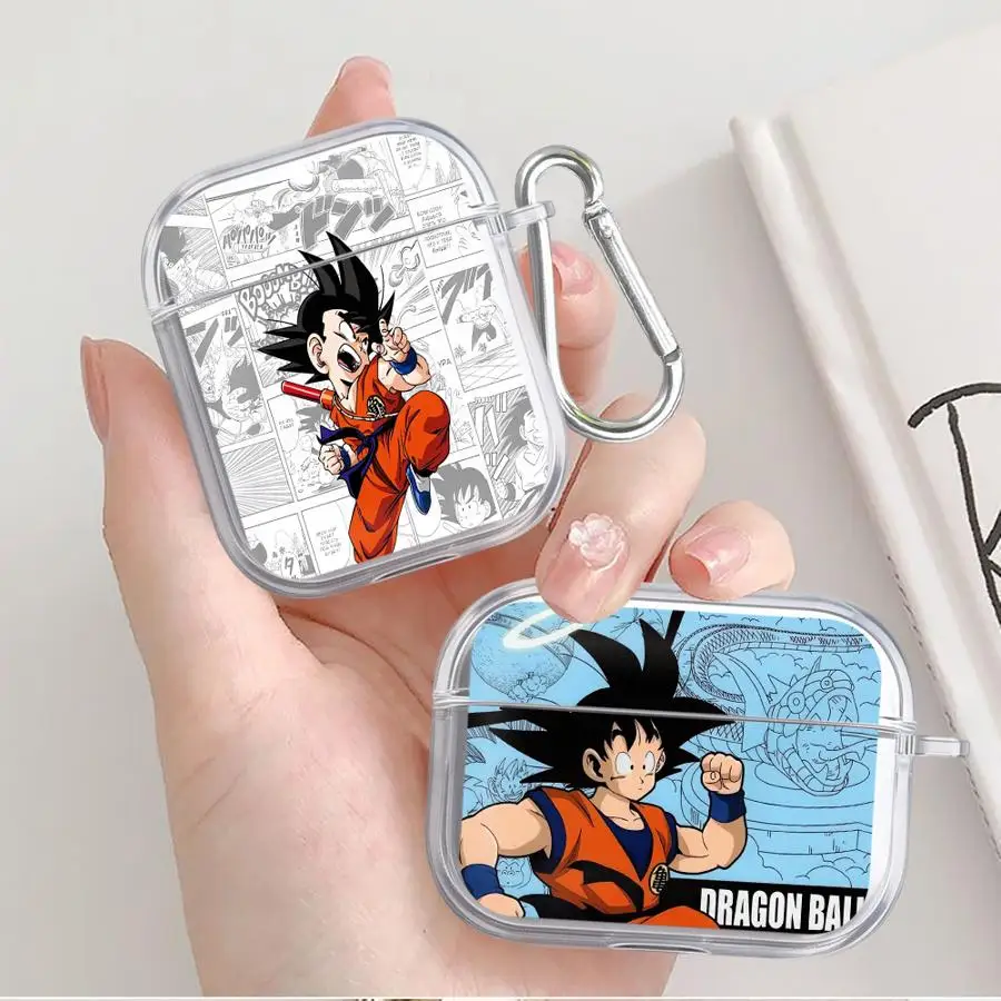 

Clear Earphone Cases Cover Case For Airpods Pro3 4 Pro Pro2 2 3 1 Dragon Ball Cool Anime