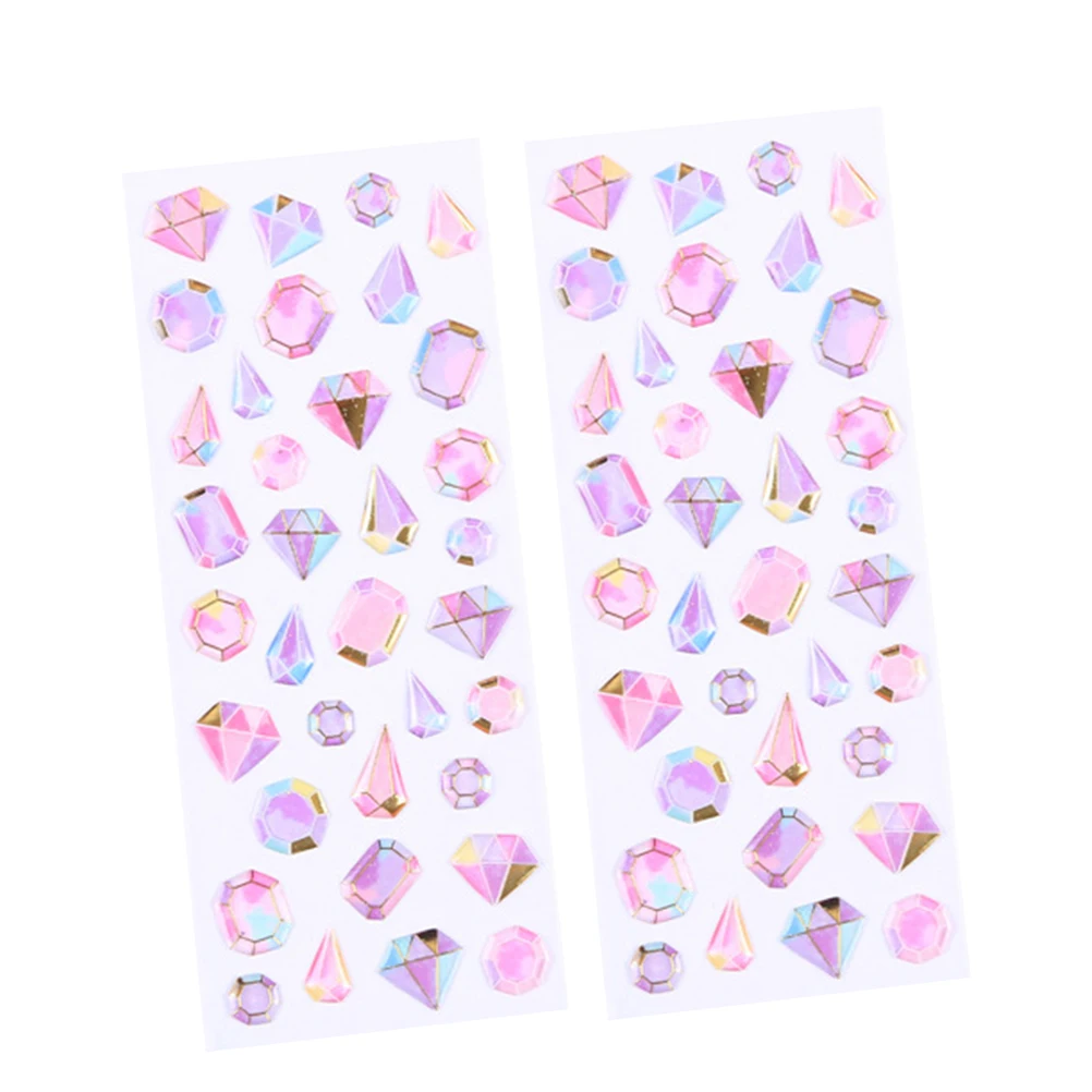

4Sheets DiamondCrystalStickers ScrapbookPhotoAlbumDecor DIYCraftSupplies EasyPeelStick LovelyPatterns StudentsTeachers Gifts