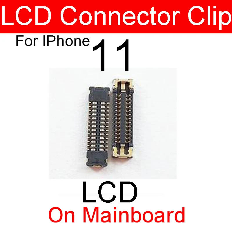 Charger Charging FPC Connector For iPhone 11 11 Pro Max Lcd Digitizer 3D Touch Screen Connector Clip On Motherboard Flex Cable