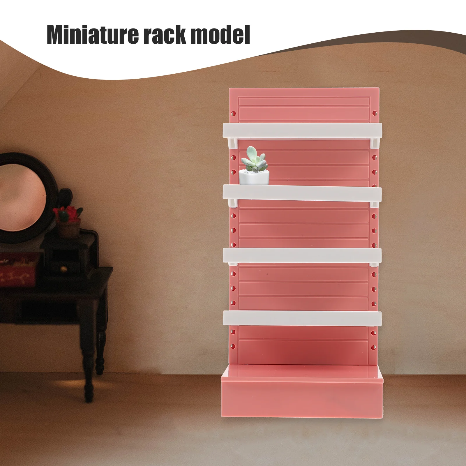 Mini ornement d'étagère à jouets pour enfants, meubles miniatures, fournitures de maison, accessoire de rangement, modèle T1, décor en ABS