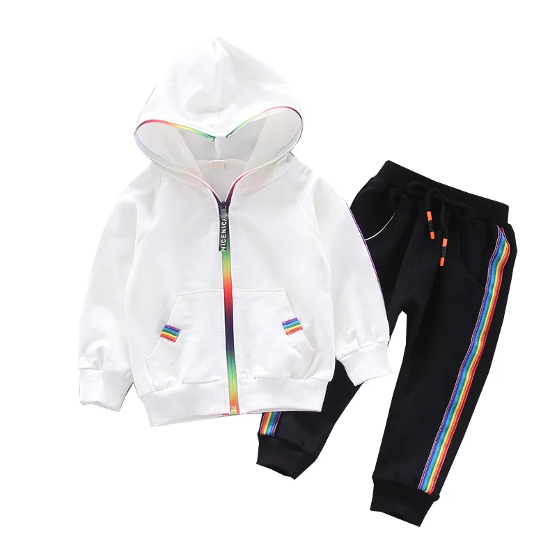 

Spring Autumn Baby Girl Clothes Suit Boys Outfits Children Hooded Jacket Pants 2Pcs/Sets Toddler Sports Costume Kids Tracksuits
