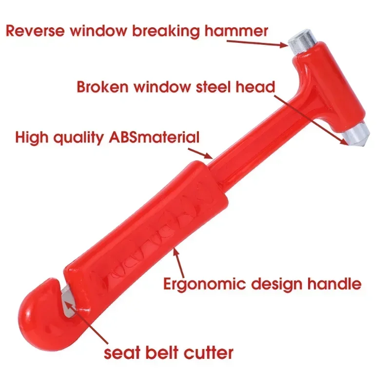 Car Buses Trucks Window Breaking Hammer Emergency Escape Multi-Purpose Safety Hammer Glass Breaker Seat Belt Cutter Tools