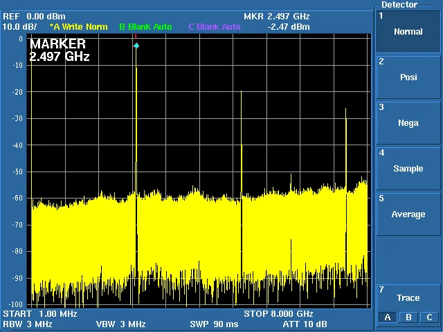 وحدة ADF4350 TFT شاشة ملونة تعمل باللمس STM32 مصدر إشارة تردد الاجتياح