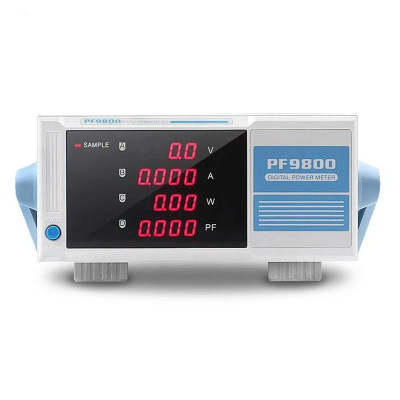 Digital Power Meter PF9800 Intelligent Power Tester 600V 20A Bandwidth 5KHz Electrical Parameter Measuring Instrument