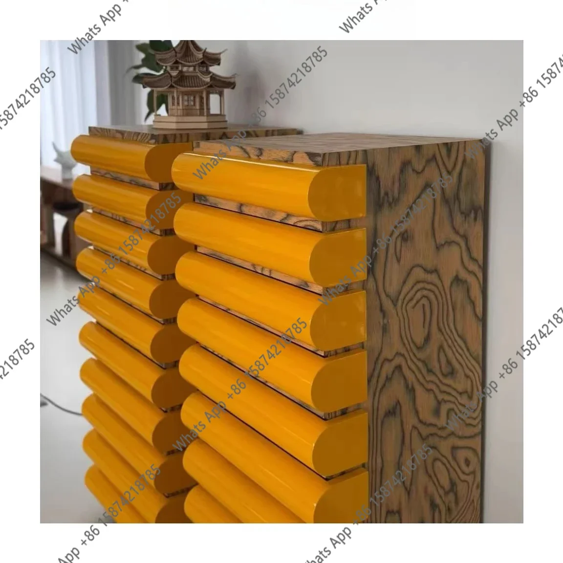 X5 Medieval Style Solid Wood Home Designer Chest Cabinet Living Room Art Creativity Retro Storage Storage Cabinet American Count
