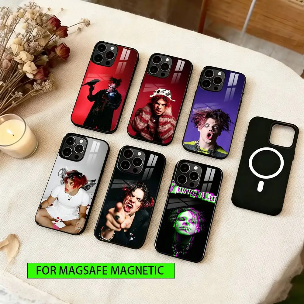 

UK Singer Y-Yungblud-d Phone Case For iPhone17,16,15,14,13,12,11 Plus,Pro Compatible with magnetic wireless charging