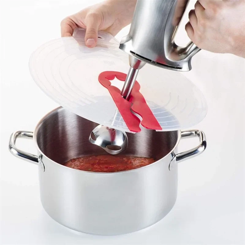 Picture 3: Beat Eggs Mixer Cover Splatter Guard Whisk Mixing Bowl Lid Silicone Anti Splash Cover Cooking Supplies for Kitchen