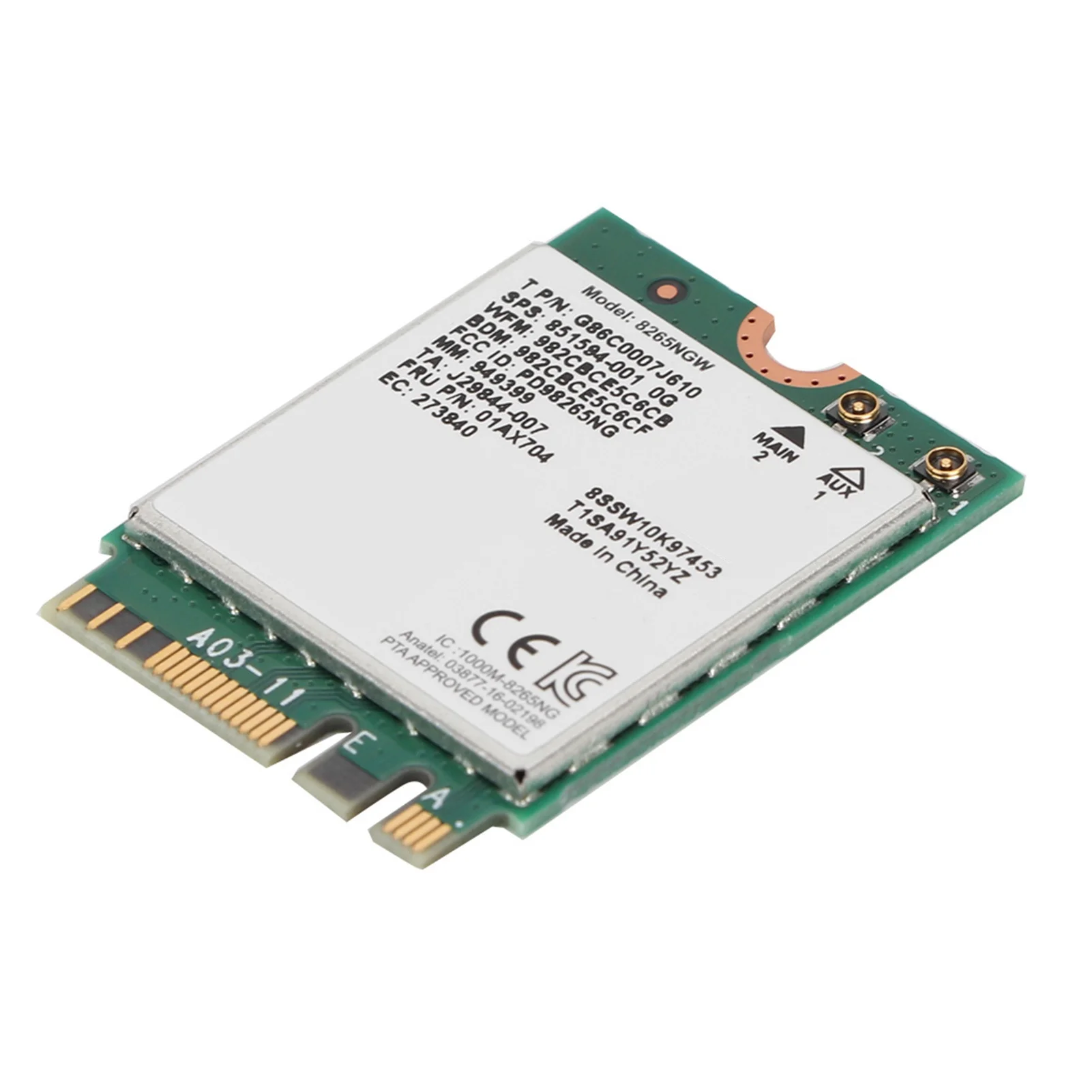 Bluetooth 4.2 For Intel 8265 867M 802.11AC 2.4G/5G Wireless Network Card For Lenovo
