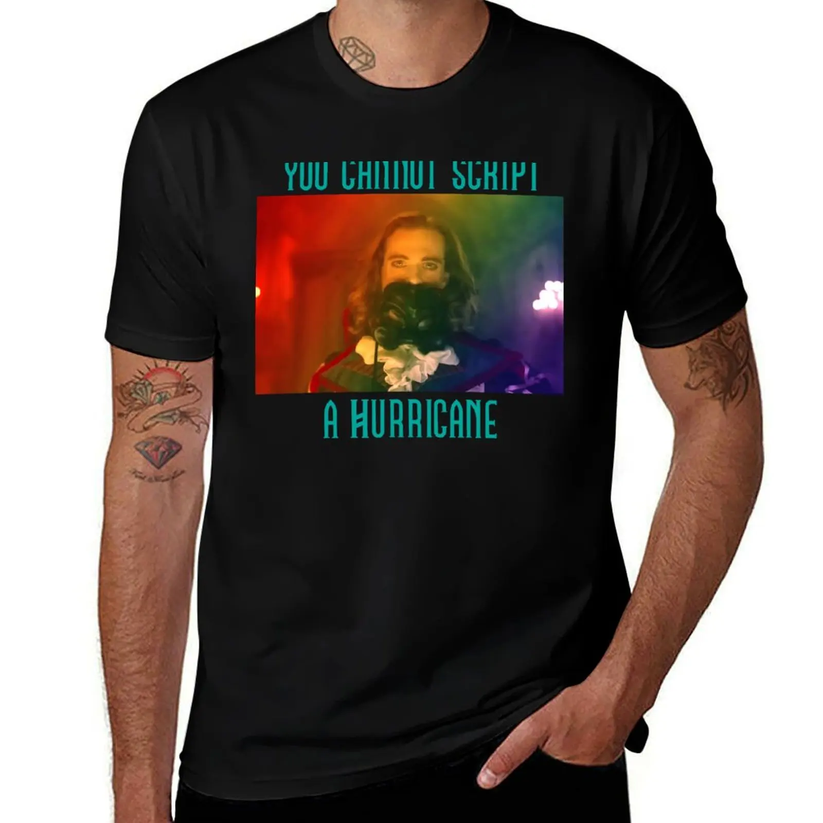 

Lestat You Cannot Script a Hurricane T-Shirt man t shirts graphic man t shirts for men casual man t shirt cotton T-Shirt