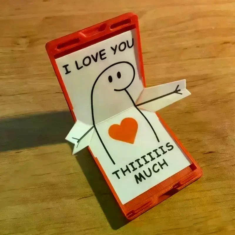 1 Set NEW 3D Printing Love Mailbox Novelty Portable Creative Ornaments Cute Desktop Decor Valentine's Day Gifts
