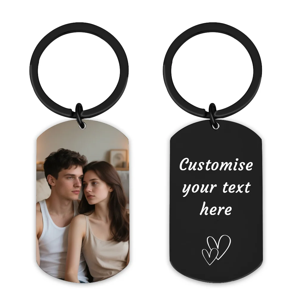 

Personalized Couples Photo Keychain,Custom Double Sided Keyring For Him Her Family Romatic Gift,Anniversary Birthday Keepsake