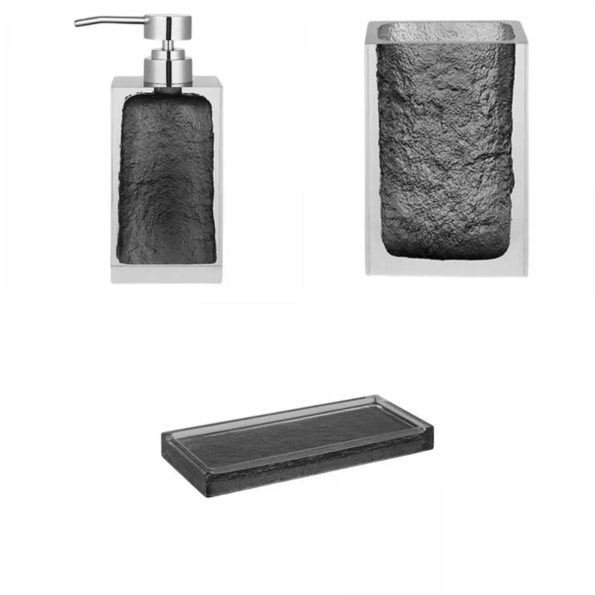 3 Pieces Creative Bathroom Decor Accessories Shampoo Dispenser Restroom