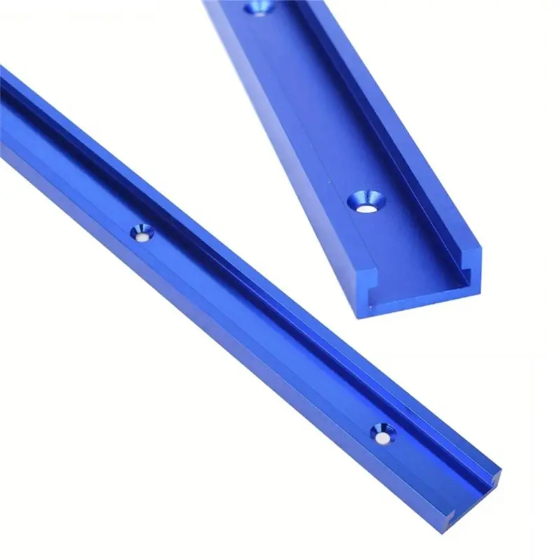 [ABFI!】 2Pcs 30 Type T-Track T-Slot Miter Track Jig Fixture Slot Connector Woodworking Chute Rail Carpentry Tools