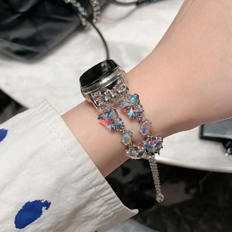 Substituição de Metal Strap para Xiaomi Band, Sport Pulseira, Mi Band 8, NFC Mulher's Correa Pulseira, SmartWatch Pulseira