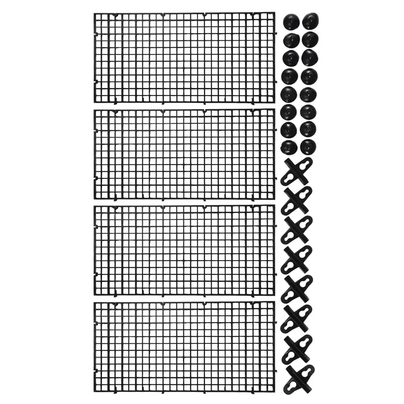 【Flash-Deal!】Aquarium Divider Tray Plastic Mesh Aquarium Egg Box Light Diffuser, Fish Tank Divider Filter Bottom Isolation