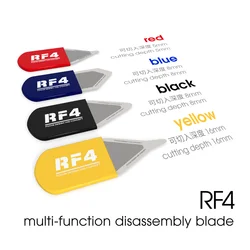 RF4 lama di smontaggio multifunzione da 4 pezzi Pryer di apertura in acciaio ultrasottile barra di leva in metallo con schermo a strappo